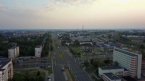 Intersection Of Tereshkova Street And Moskovsky Prospect. City Vitebsk
