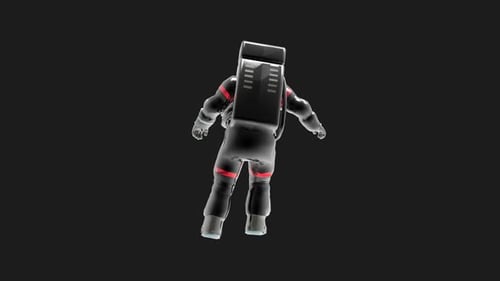 Astronauten bereit, den Weltraum zu beobachten