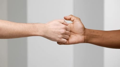 Hands Clasped, Diverse Partnership, Unity