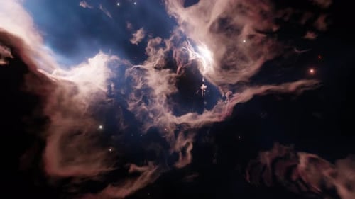 Cosmic Nebula Fly Through Animation