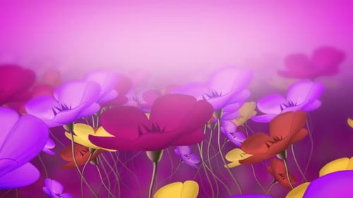 Friedlicher großer Blumen-Hintergrund