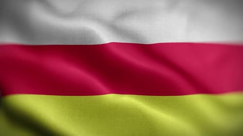 Realistic Waving Fabric Flag Loop Background