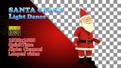 Dancing Santa Claus 3D Character Animation for Christmas