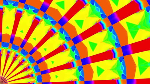 Pastellfarben-Kaleidoskop-Animation am Eckspiegel