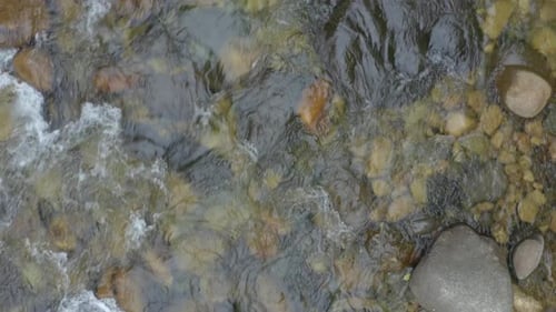 Water stream pattern, a beautiful background of quick current