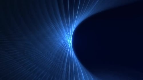 Dynamic Abstract Blue Light Swirls Background Animation