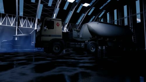 Concrete Mixer in the Garage