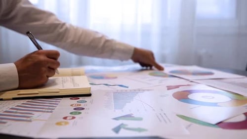 Adult Reviews Business Data, Takes Notes