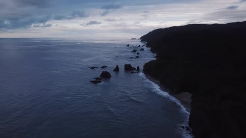 Rocky New Zealand coast