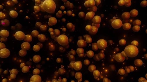 Goldene Glitzerpartikel