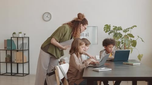 IT-Lektion in der Grundschule