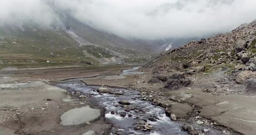 Aerial View of Pristine Mountain Landscape