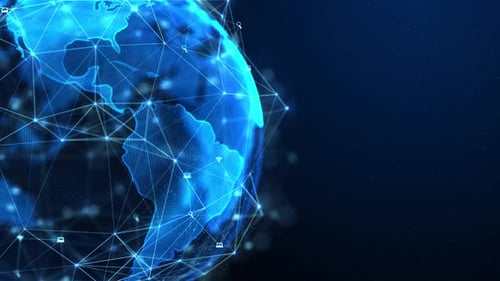 3d Futuristic Business and Technology Concept