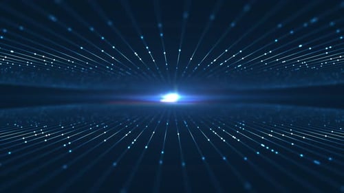 Futuristic Digital Network Connection Background Loop