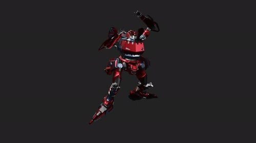 Futuristic 3D Mech Robot Dynamic Posing Animation
