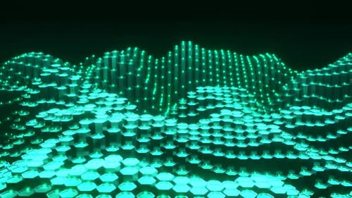 Beautiful abstract wave technology background with colorful shapes