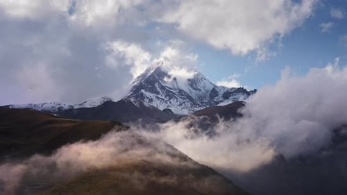 Majestic winter mountain landscape