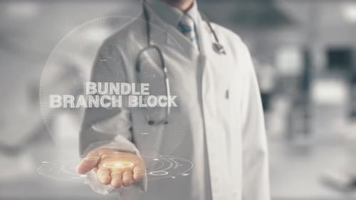 Doctor Holding in Hand Bundle Branch Block