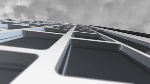 High Skyscraper And Clouds