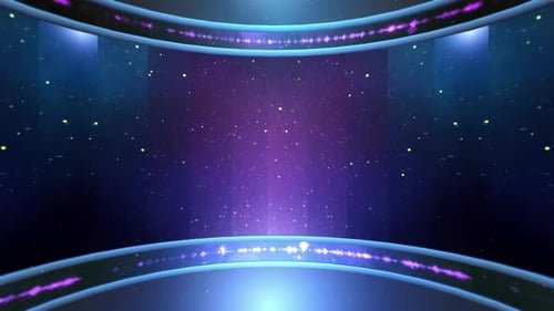 Virtual Studio News Background 4K