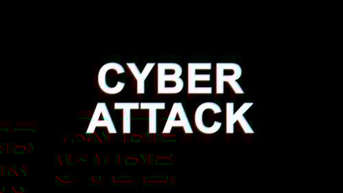 Efecto de falla de ciberataque, texto, distorsión de televisión digital