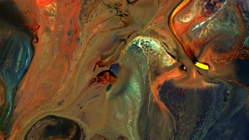 Difusión de tinta colorida abstracta 6