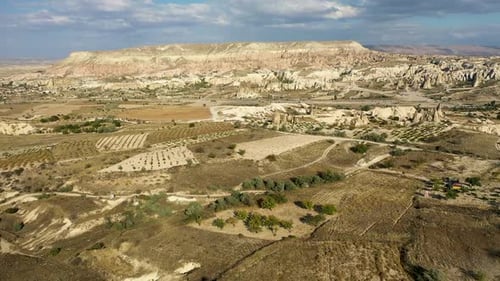 Landscapes of Cappadocia Shot on a Drone Turkey