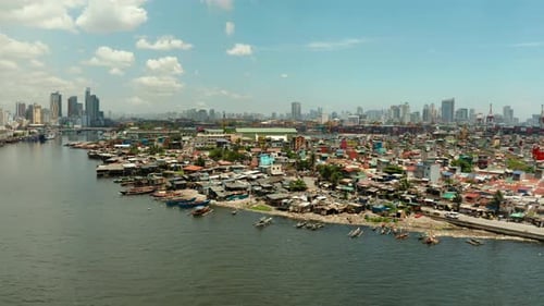 Die Stadt Manila, die Hauptstadt der Philippinen.
