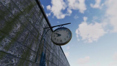 Straßenuhr Timelapse