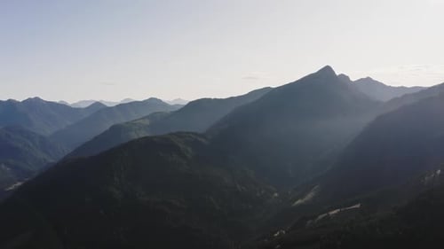 Majestic Rolling Mountains Aerial Landscape