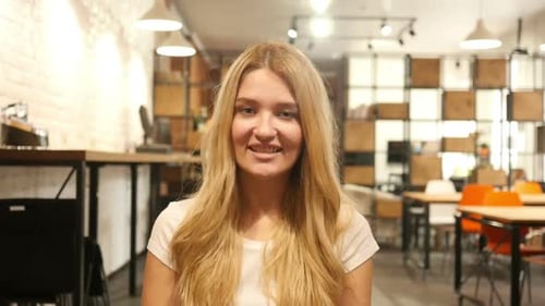 Web Cam View, Online Video Chat, Skype By Young Girl