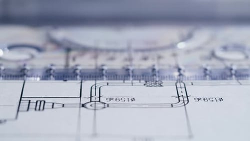 Plan Blueprint Closeup