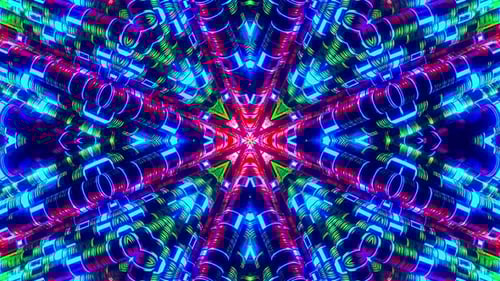 Abstract looping animated background. Motion Graphics Pattern. VJ style