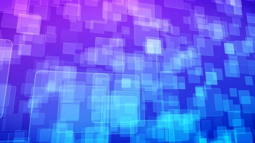 Seamless Abstract Digital Squares Background Loop in Blue and Purple