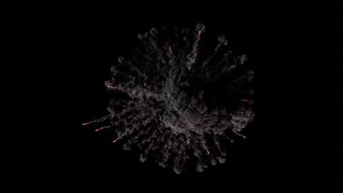 Explosion Top View 3 Clip 4K