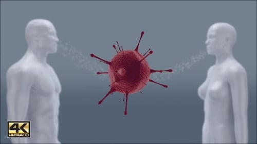 Virus Transmission Between People Through Respiratory Droplets