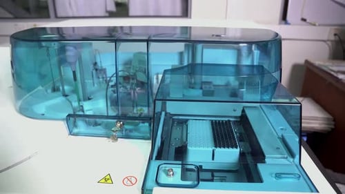 Automated Medical Testing Machine in a Lab
