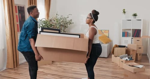 Couple Moving into New Home Together
