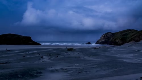 Regenwetter am Meer, Zeitraffer