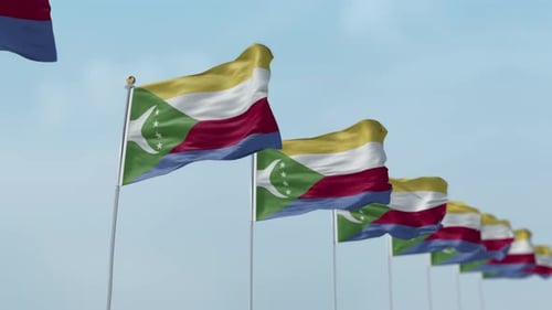 Flaggenreihe der Komoren