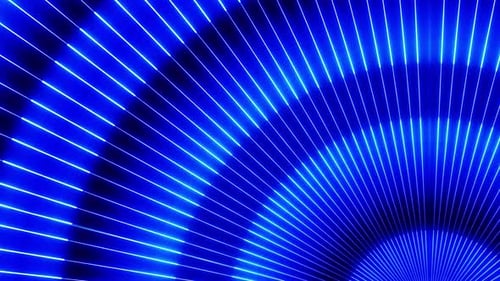 Blue Neon Glowing Radial Lines Animated Background Loop