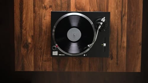 Black Vinyl Player