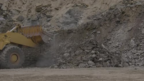 prises de vue depuis une carrière de roche
