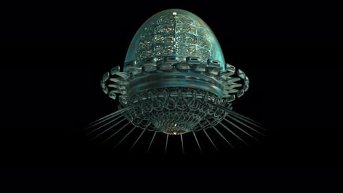 Futuristisches Raumschiff