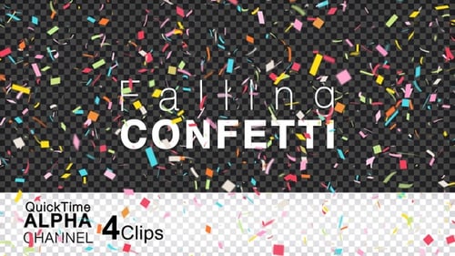 4K Falling Confetti