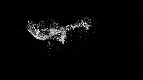 Water Droplets Collide Fresh Liquid Super Slow Motion 1000 FPS