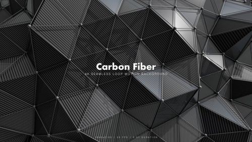 Animated Carbon Fiber Geometric Abstract Background Loop