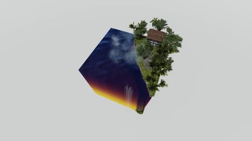 Isometric seafront forest