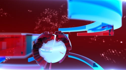 Dynamic Breaking News Opener with Rotating Global Elements