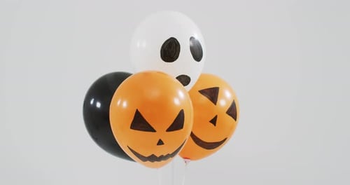 Halloween Ghost and Jack-O-Lantern Balloons